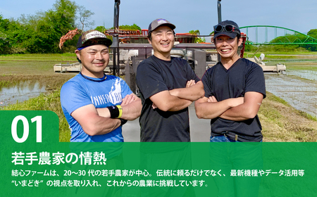米 定期便 5kg×2回(計10kg) 令和7年産宮城県産ひとめぼれ【結心ファーム】yu-hb05-t2-r7