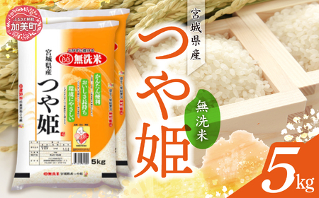 【ふるなび限定】 無洗米 つや姫 5kg 令和7年産 宮城県産 FN-Limited