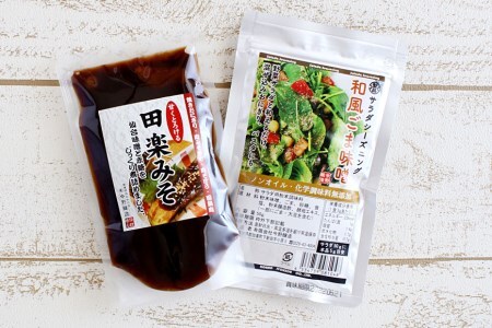 サラダシーズニング 和風ごま味噌50g＆甘くとろける田楽みそ140g [今野醸造 宮城県 加美町 44581000] 44581000