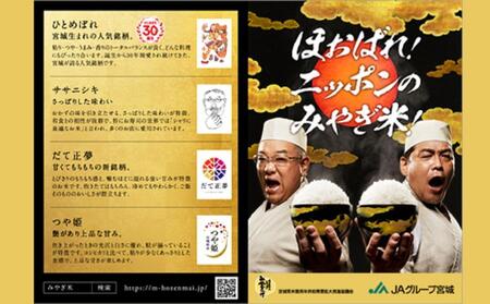 元気くん市場 宮城の美味しいお米食べ比べセット(A)