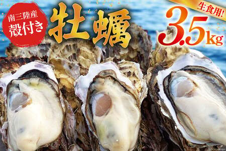 【期間限定発送】牡蠣 南三陸志津川産 殻付き牡蠣 3.5kg 20個前後 [南三陸牡蠣倶楽部 宮城県 南三陸町 30ao0001] カキ かき 生牡蠣 魚貝類 生牡蠣 貝 海鮮 魚介類 オイスター カキフライ カキ鍋 アヒージョ 魚介 期間限定 冷蔵 新鮮 濃厚