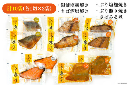 焼き魚 煮魚 夜ごはん 5種×各2袋 計10袋 セット [南三陸さんさんマルシェ 宮城県 南三陸町 m304amh600077]