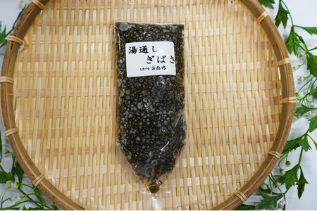 海藻 あかもく 湯通し ぎばさ 1本 [南三陸さんさんマルシェ 宮城県 南三陸町 m304amh600083]