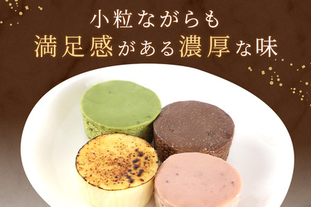 ひとくちチーズケーキセット(プレーン、苺、抹茶、チョコマロン 各20g 計12個)