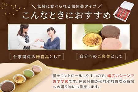 ひとくちチーズケーキセット(プレーン、苺、抹茶、チョコマロン 各20g 計12個)