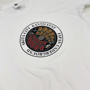 秋田市 マンホールTシャツ 白 Sサイズ【1305000】