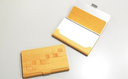 秋田杉名刺入れ 雑貨 日用品 文房具 小物 木製 社会人 会社員