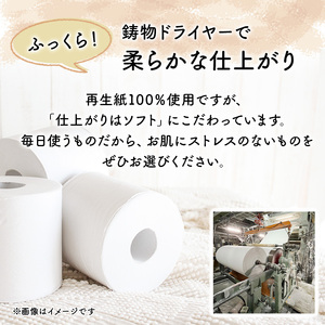 トイレットペーパー エブリワン2倍巻ロール 12ロール×6パック 計72個 ダブル 50m 倍巻 省スペース 日用品 消耗品 防災 備蓄 無香料 香料不使用 たっぷり使える リサイクル