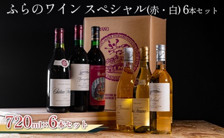 ふらのワイン　スペシャル（赤・白）6本セット (お酒 酒 ワイン ぶどう 飲み物 アルコール 北海道 送料無料 道産 富良野市 ふらの)