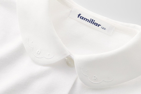 ファミリア(familiar)ブラウス（長袖）(90cm)ホワイト(WH)【230260】