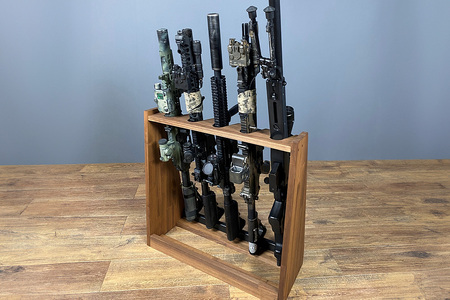 ライフルスタンド 5丁掛【本体：ブラウン】