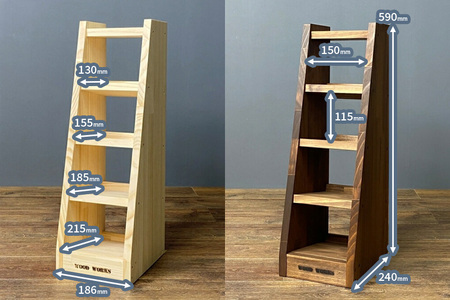 マガジン (弾倉) ラック4段【本体:ブラウン】