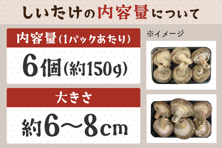 しいたけ A品 6L（約150g）×20パック