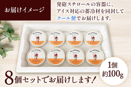 ジェラート 紅茶フランボワーズ 約100g×8個