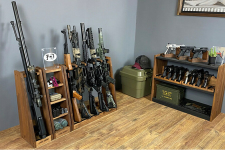 ライフルスタンド 1丁掛【本体：ブラウン】