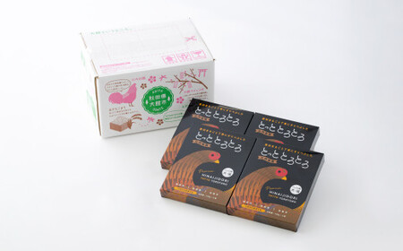 60P7804 【犬猫用栄養補完食】比内地鶏とっととろとろ4箱入り