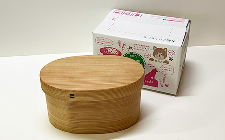 【大館曲げわっぱ】米びつ2㎏ 計量カップ付 550P6006