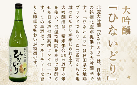 北鹿 大吟醸 ひないどり720ml 2本セット 55P4010