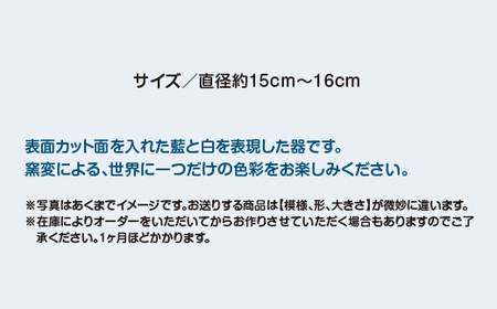 取り皿 五寸 淡いブルーに白 5枚セット 130P6005