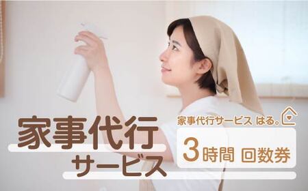 家事代行サービス　3時間　回数券（1時間券×3枚）　150P8406