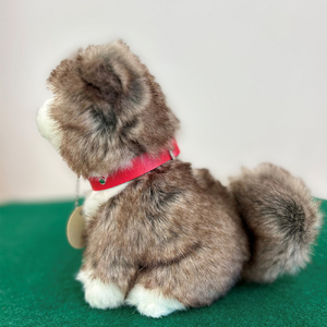 ＜よちよちあきた＞秋田犬虎毛ぬいぐるみ　座り　Ｓサイズ　【45P7315】