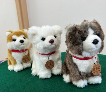 ＜よちよちあきた＞秋田犬3種セットSサイズ（赤・白・虎）　【130P7309】