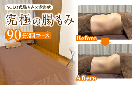 究極の腸もみ（YOLO式腸もみ×赤岩式）　90分3回コース　【650P8401】