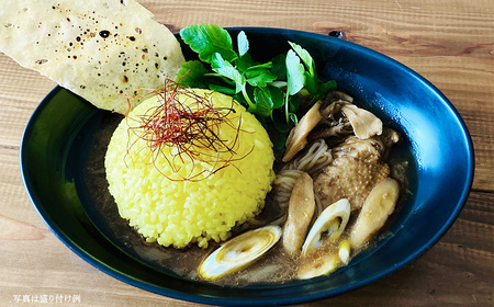 比内地鶏きりたんぽ鍋のお出汁で作ったスープカレー3個セット 【80P2803】