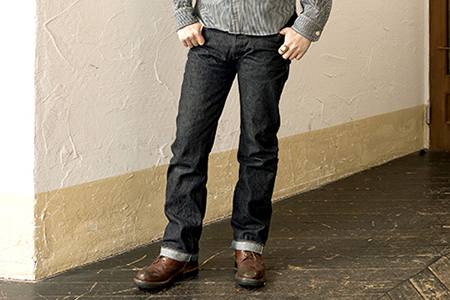 230P7631 秋田の拘りジーンズ「なまはげジーンズ」青鬼モデル(スリムストレート)29インチ 【配送日指定不可】