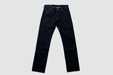 230P7637 秋田の拘りジーンズ「なまはげジーンズ」青鬼モデル(スリムストレート)36インチ 【配送日指定不可】