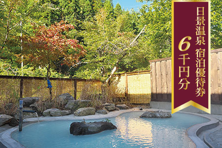 100P8402 日景温泉宿泊優待券【6,000円分】【配送日指定不可】