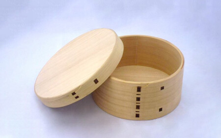 575P6002 【大館曲げわっぱ】おひつ七寸隅角（３合用） 【配送日指定不可】