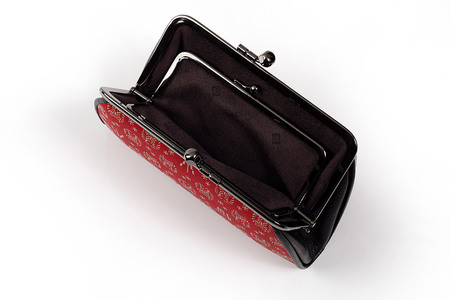 なまはげ館オリジナルデザイン印伝 親子がま口（赤） 和柄