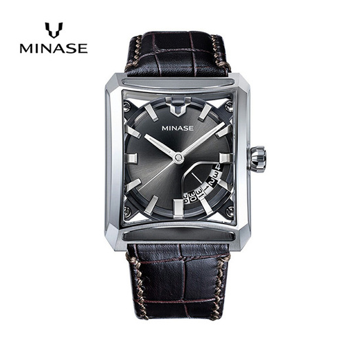 MINASE時計 SEVEN WINDOWS クロコレザータイプ（VM15-LDBNGY-SSD） 腕時計 腕時計 【協和精工株式会社】[F11918] 9,940円