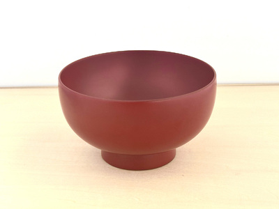 川連漆器 銀朱 坪汁椀 漆器 漆器 【(株)佐藤商事】[B1-5504]