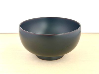 川連漆器 銀溜 4.4寸椀 漆器 漆器 【(株)佐藤商事】[B7-5502]