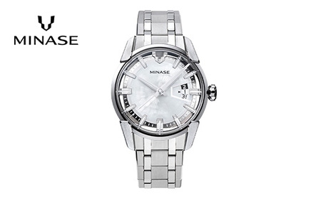MINASE時計 DIVIDO ブレスレットタイプ（VM14-M01NWH-SSB） MINASE 日本製 時計 腕時計 メンズ 高額 人気 ランキング【協和精工株式会社】[F11937]