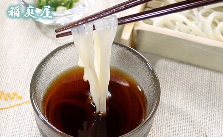 稲庭屋いなにわうどん 180g×6袋 めんつゆ・ごまだれ付き 詰め合せ 稲庭うどん 【（有）稲庭屋】[B1-0601]