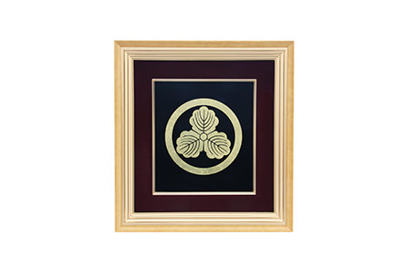 川連漆器 パネル額（家紋・社印） 漆器 漆器 【遠田漆器店】[Q2-6101]