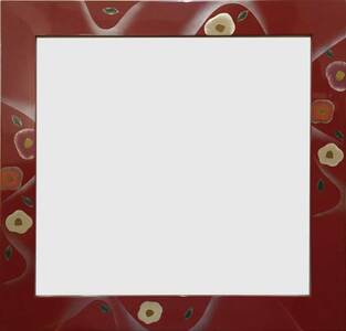 川連漆器×LED額縁【伝統と新しさの融合】椿・ライン 漆器 漆器 【株式会社たなか】[F8201]