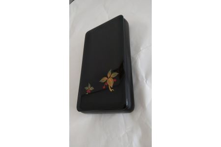 川連漆器 筆箱・藪柑子蒔絵 漆器 漆器 【遠田漆器店】[H6102]