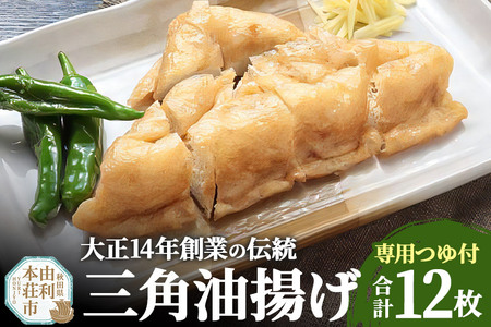 三角油揚げ 専用つゆセットB（三角油揚げ（100g2枚入り）6セットつゆ3袋）