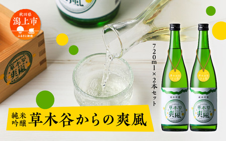 純米吟醸 草木谷の爽風(720ml×2)【草木谷を守る会】
