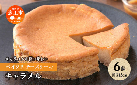 キャラメルベイクドチーズケーキ 6個セット【飯田川つくし苑】