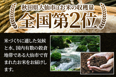 ＜令和7年産 新米受付＞《定期便4ヶ月》米【白米】秋田県大仙市産 あきたこまち 精米 5kg 令和7年産