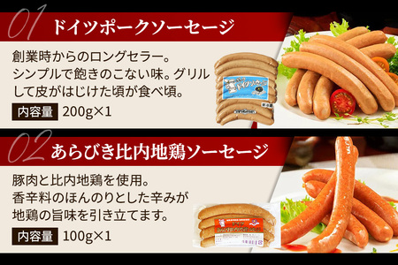 嶋田ハム 比内地鶏セット ソーセージ・ハム・ハンバーグ