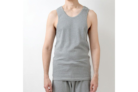 nayuta オーガニックコットン メンズ リラクシングウェア タンクトップ グレー【M】 秋田県 大仙市