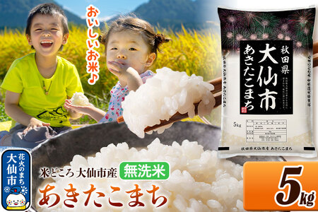 米 あきたこまち【無洗米】米どころ秋田県大仙市産 令和7年産 精米 5kg(5kg×1袋)