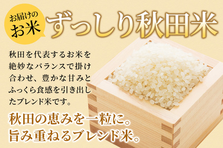 《令和8年産 新米受付》《定期便2ヶ月》米どころ 秋田県大仙市産 ブレンド米【白米】10kg（5kg×2袋）