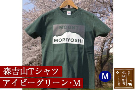 森吉山ｔシャツ アイビーグリーン M 秋田県北秋田市 ふるさと納税サイト ふるなび